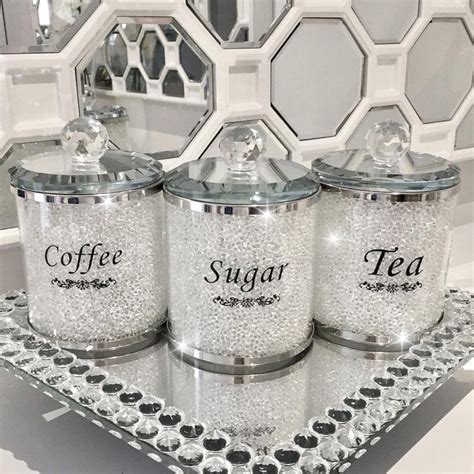 Lemonade Crystal Ice White Tea Coffee And Sugar Set Of 3 Shop Home