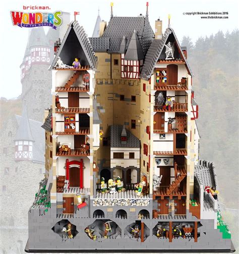 Burg Eltz Castle Cutaway Lego Architecture Lego Lego Castle