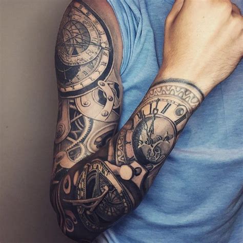 Mechanical Sleeve Tattoo By Evan Salinas Mechanical Sleeve Tattoo