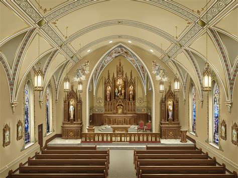 Gallery For > Simple Catholic Church Interior | Church interior, Church ...