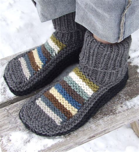 Free Knitting Pattern For Nolas Slippers Knitted Slippers Knitted