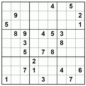 Levels of puzzles to print. Large print Sudoku Puzzles