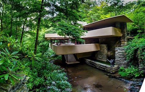 Wonderful House Surrounded By Nature Fallingwater Falling Water