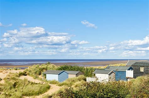 10 Beach Huts And Sand Dunes Old Hunstanton Stock Photos Pictures