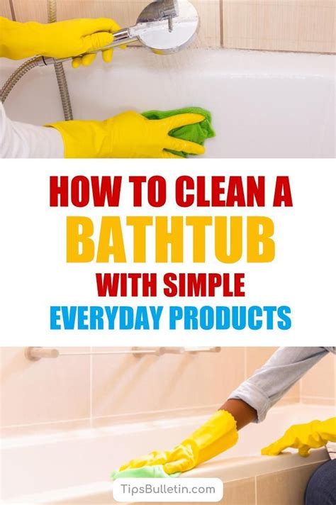 There is nothing more relaxing than a nice warm tub, jets massaging my aching muscles away. 5 Smart & Simple Ways to Clean a Bathtub (With images ...