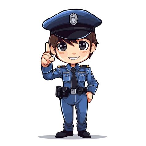 Premium Vector Police Officer Vector Illustration