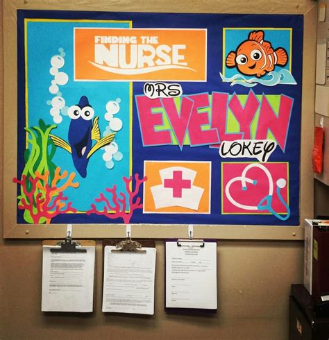 School Nurse Bulletin Board Using The Best Of Pixar Cricut Cartridge I