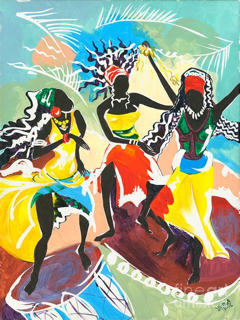 African Dancers No 4 Painting By Elisabeta Hermann Fine Art America