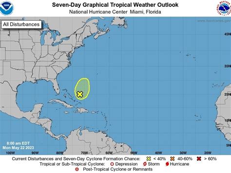 1st Tropical Disturbance Of 2023 On National Hurricane Centers Radar