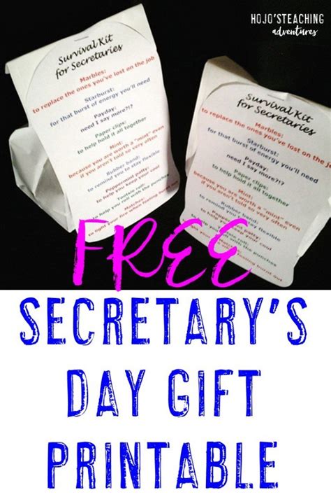Check spelling or type a new query. FREE Secretary's Day Gift Editable Download - HoJo
