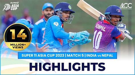 India Vs Nepal Asia Cup Match When Where And How To Watch Live Hot