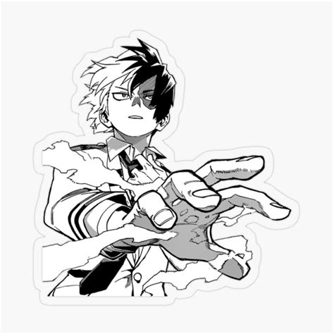 Shoto Todoroki Sticker Sticker By Zoeygold13 Anime Printables Shoto