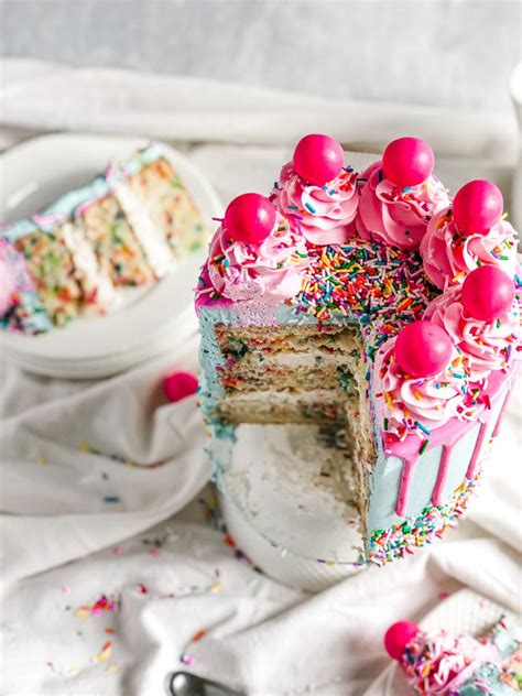 Bubblegum Funfetti Cake Caked By Katie