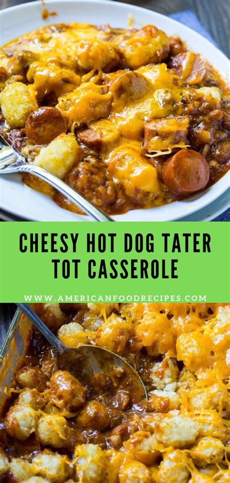 See more ideas about tater tot casserole, tater tot, recipes. Cheesy Hot Dog Tater Tot Casserole - Recipe By Mom