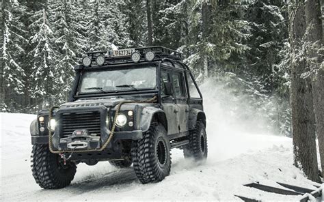 Download Wallpapers Land Rover Defender 90 Tuning Offroad Suvs