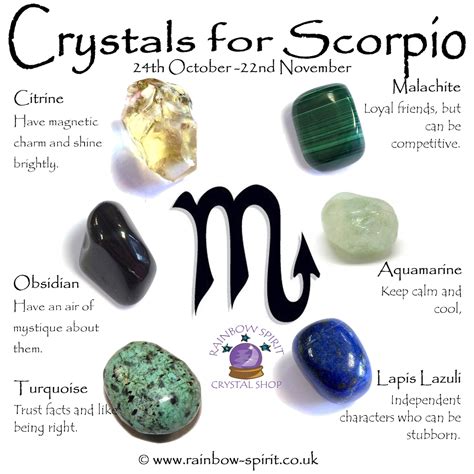 Scorpio Birthstones Crystal Set Etsy Australia