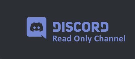 How To Make A Discord Channel Read Only