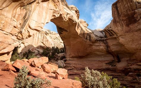 No special gear is required other than footwear suitable for walking over rough ground. Hickman Bridge Capitol Reef National Park UT 2000x1250OC