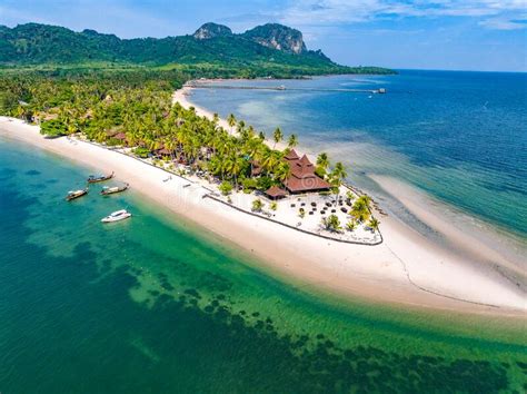 Aerial View Of Koh Mook Or Koh Muk Island In Trang Thailand Stock