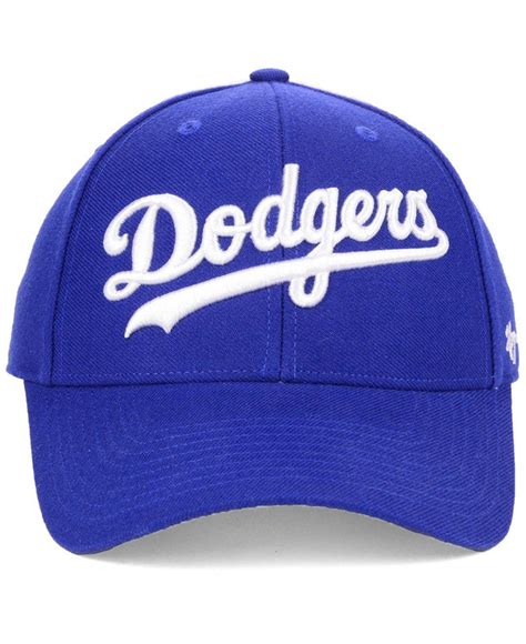 47 Brand Los Angeles Dodgers Core Mvp Adjustable Cap In Blue For Men Lyst