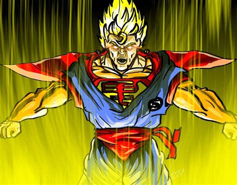 Goku And Superman Fusion The Real Super Saiyaman Dragonballz Amino