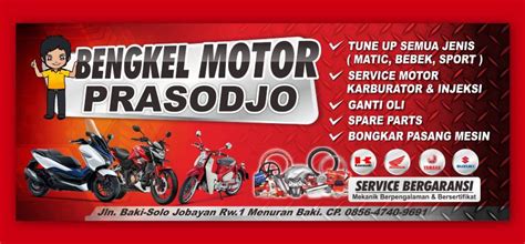 Ini Nih Contoh Banner Spanduk Bengkel Motor Yang Keren SerbaBisnis