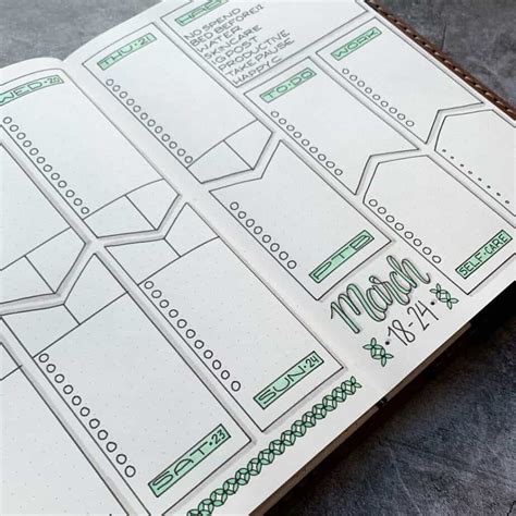 Bullet Journal Page Layouts Printable