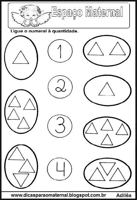 Atividades De MatemÁtica Para Imprimir E Colorir Espaço Maternal