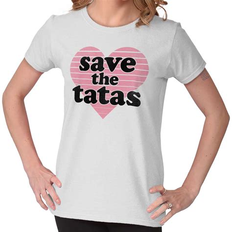save the tatas breast cancer awareness t graphic t shirts for women t shirts ebay