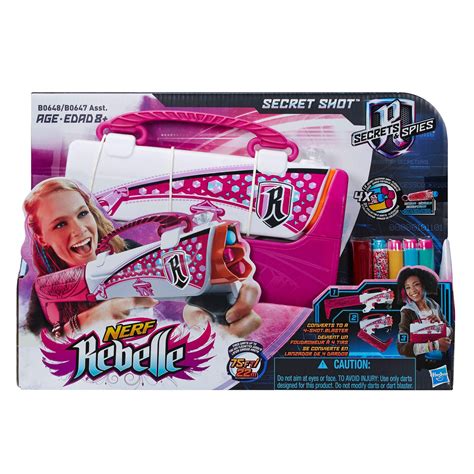 Nerf Rebelle Secrets And Spies Secret Shot Blaster Pink Toys And Games