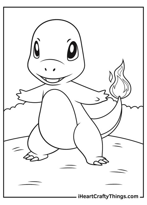 Pokemon Coloring Pages Charmander