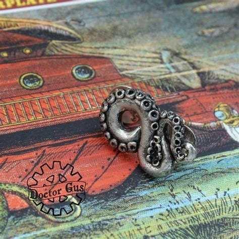 Tentacle Pin Tentacle Tie Tack Cthulhu Inspired Cephalopod Men S