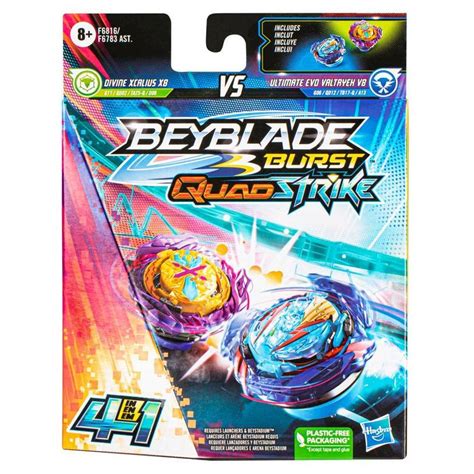 Beyblade Burst Quadstrike Ultimate Evo Valtryek V8 And Divine Xcalius