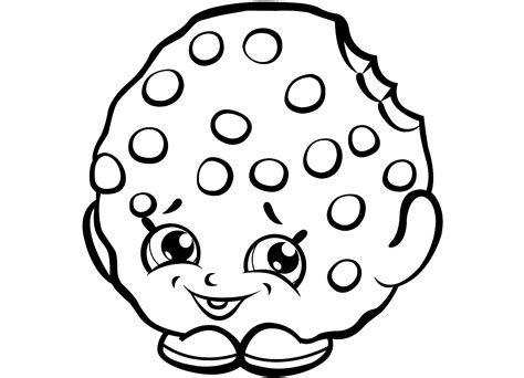 Kooky cookie shopkins coloring page source : Printable Shopkins Coloring Pages: Cute Little Toys ...