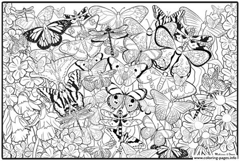 One of the most simple insect to color for your children. Butterfly Hard Sheets For Adults Coloring Pages Printable