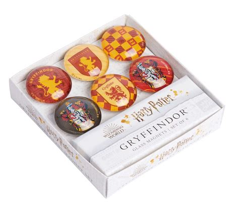 Harry Potter Gryffindor Glass Magnet Set Set Of 6 Book Summary