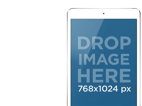 Placeit Mockup Of A White Ipad Mini With Different Backdrops
