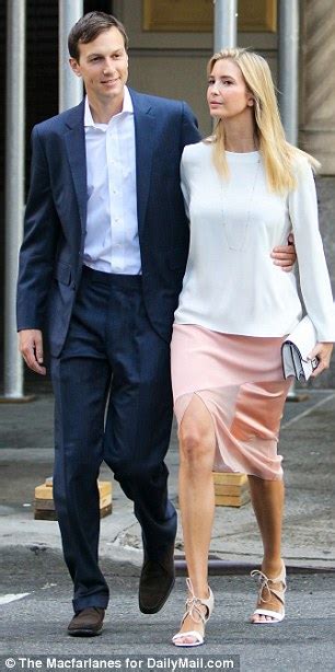 Ivanka Trump Grins As She Walks Hand In Hand With Husband Jared In New York Daily Mail Online