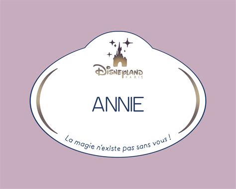 Custom Disneyland Paris Cast Member Name Tag Sticker Cast Etsy