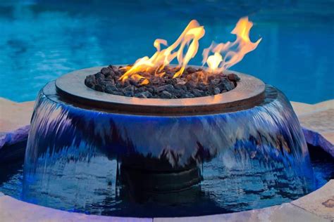 This Fire Pit Fountain Is Amazing Firepit Fountain Patio