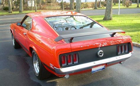 Calypso Coral Orange Red 1970 Boss 302 Ford Mustang Fastback