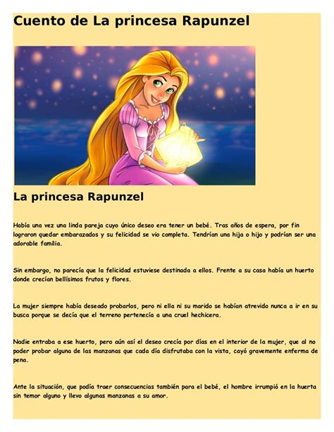 Calaméo Cuento De La Princesa Rapunzel Josefina