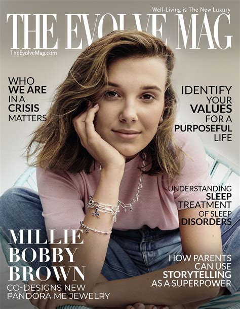 On The Cover Of The Evolve Mag Is Millie Bobby Brown Millie Bobby