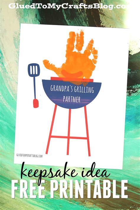 Download Grandpa's Grilling Partner - Free Handprint Printable ...