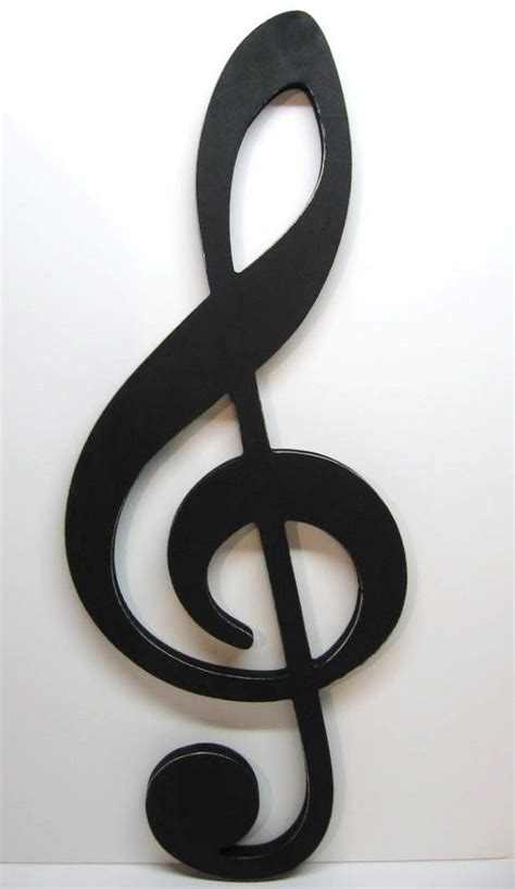 Large Treble Clef Sign Big Bold Graphic Statement Musical