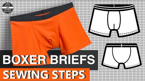 BOXER Briefs For Men DIY Complete Sewing Steps PDF Patterns