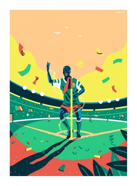 gundersons world cup remastered posters forza27 world cup football art vector portrait