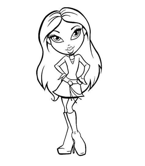 Bratz Coloring Page Coloring Page Free Printable Coloring Pages For