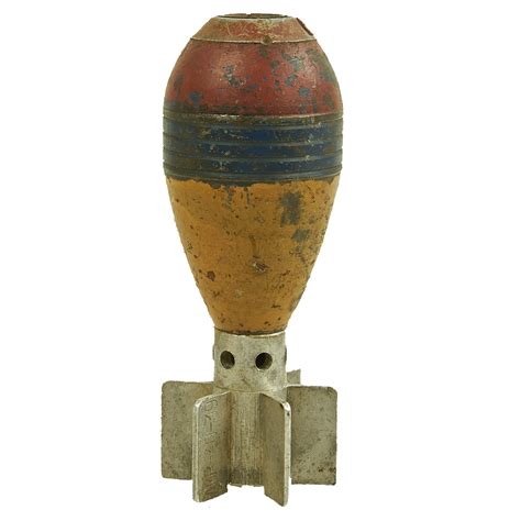 Original French Wwii 1940 Dated 50mm Mortar Round For Modèle 37 Light