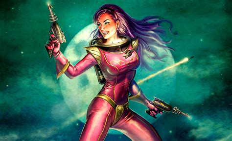 Sci Fi Women Warrior Hd Wallpaper